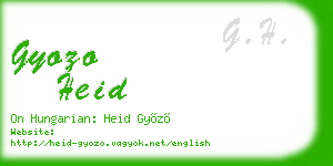 gyozo heid business card